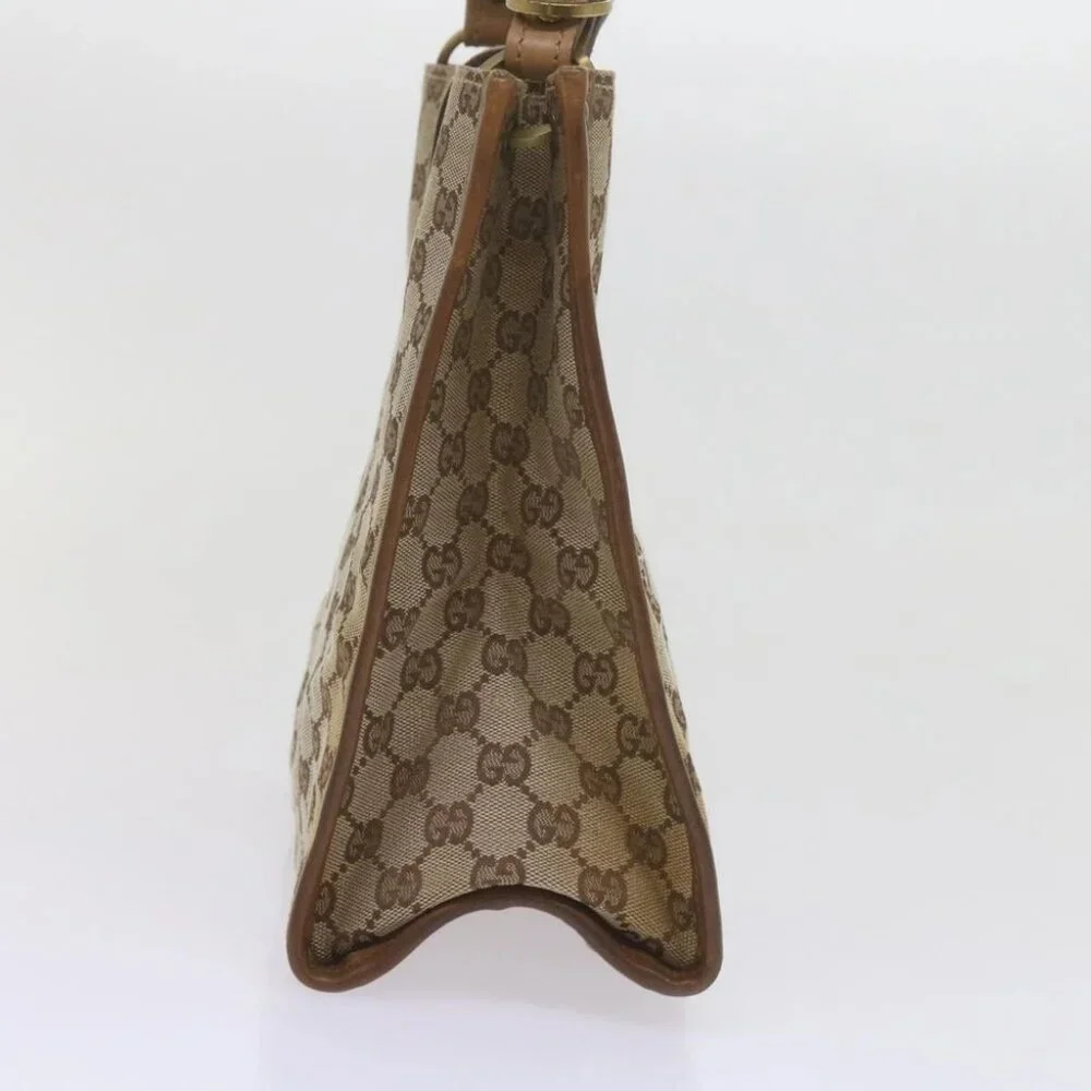 GUCCI GG Canvas Shoulder Bag Beige 110292 Auth 61802 - Picture 11 of 16